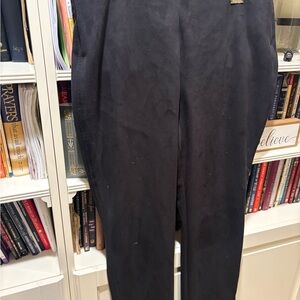 Rafaella Women's Dark Suede-like Pants 16w